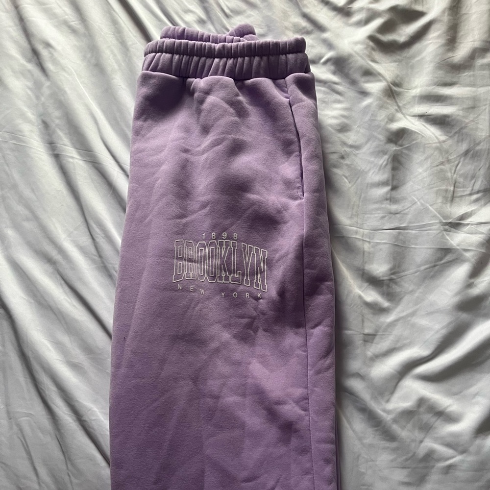 Purple Sweatpants, Size L, SHEIN